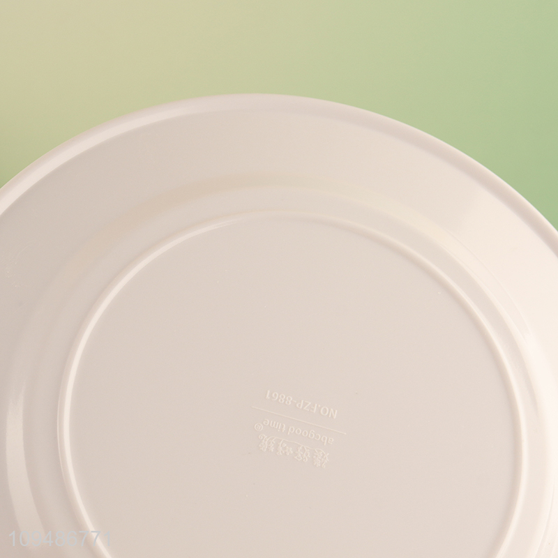Low price 9 inch round delicate tableware plate