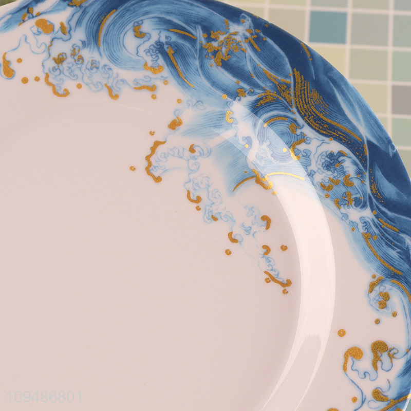 Low price 9 inch flat plate tableware plate
