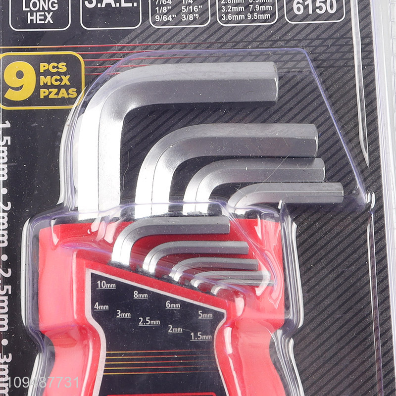 China wholesale professional crv steel hex key set