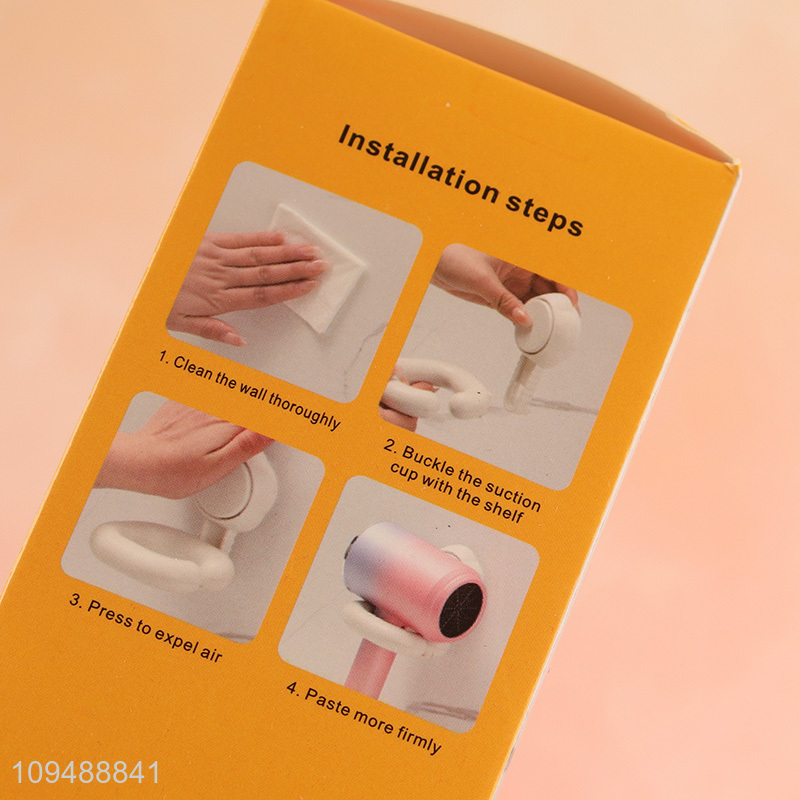 Hot items bathroom suction hair dryer storage rack