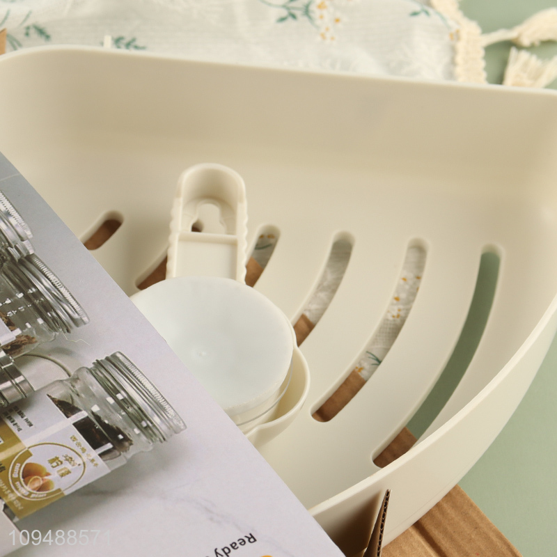 Hot sale suction triangle storage rack for bathroom