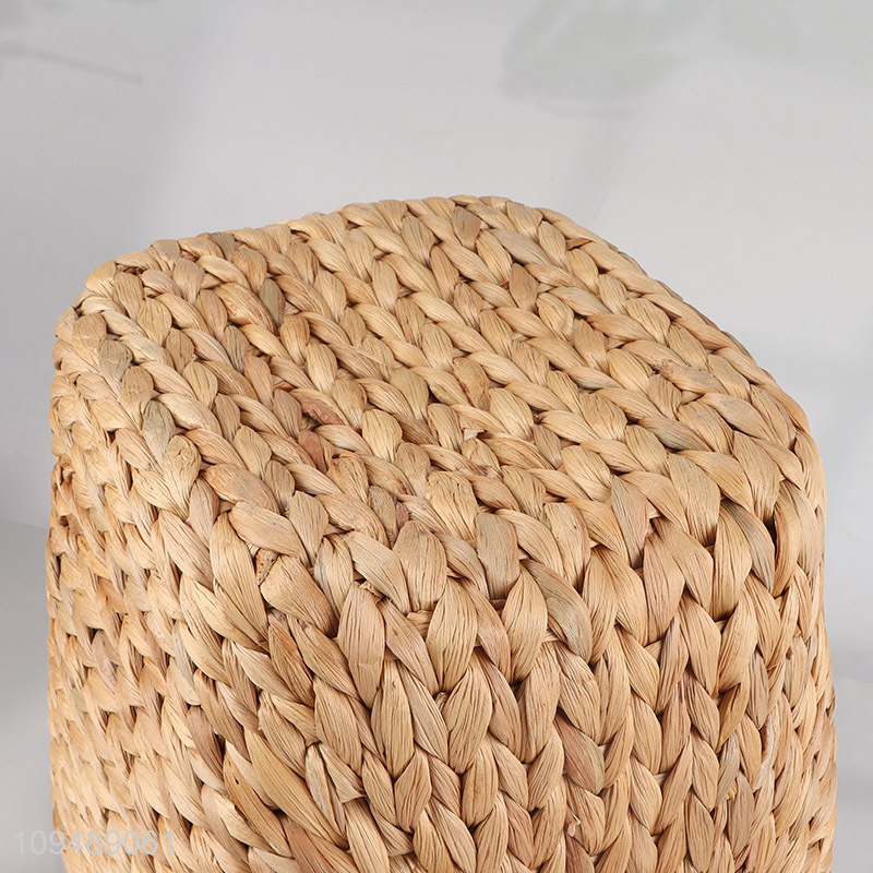 Hot selling water hyacinth storage basket with handle