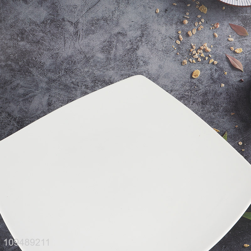 Top sale white ceramic tableware plate wholesale