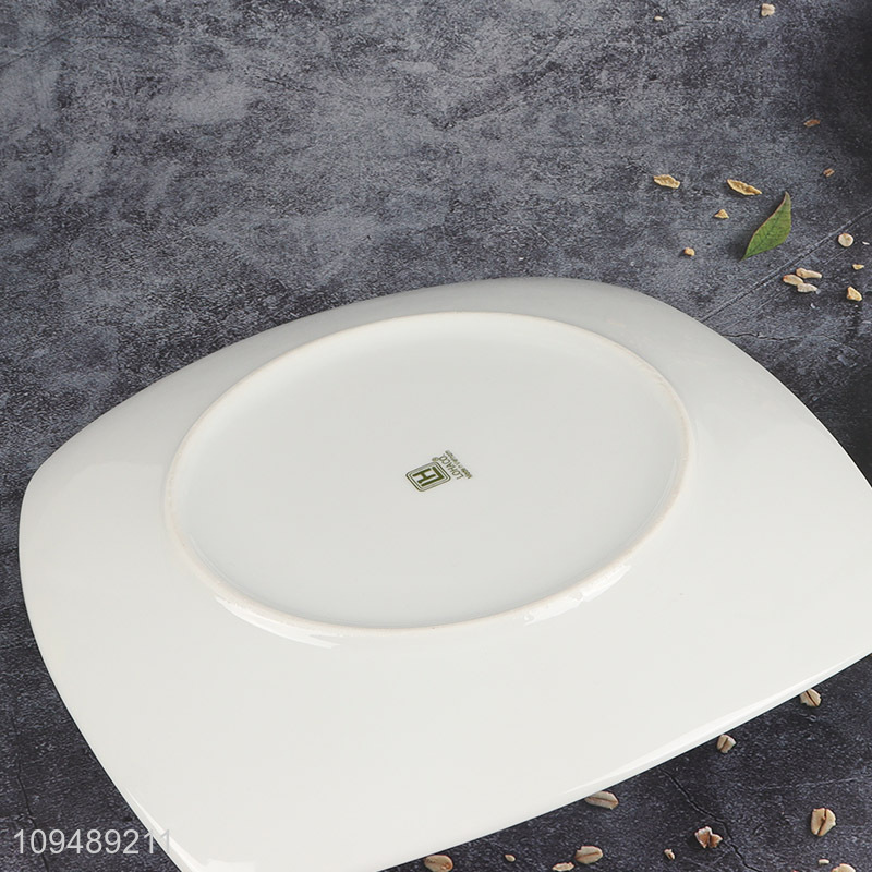 Top sale white ceramic tableware plate wholesale