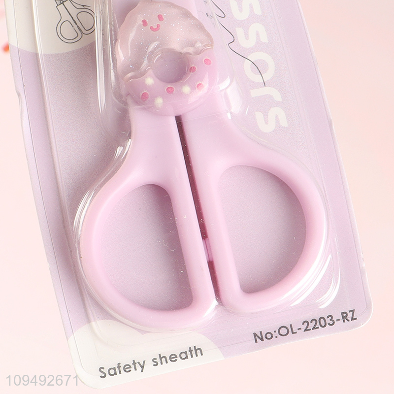 Latest products cartoon safety paper scissors for students