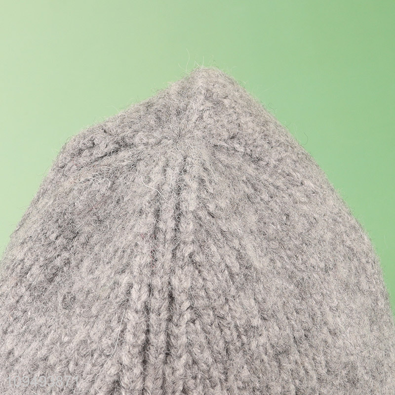 Good quality grey beanies hat winter hat