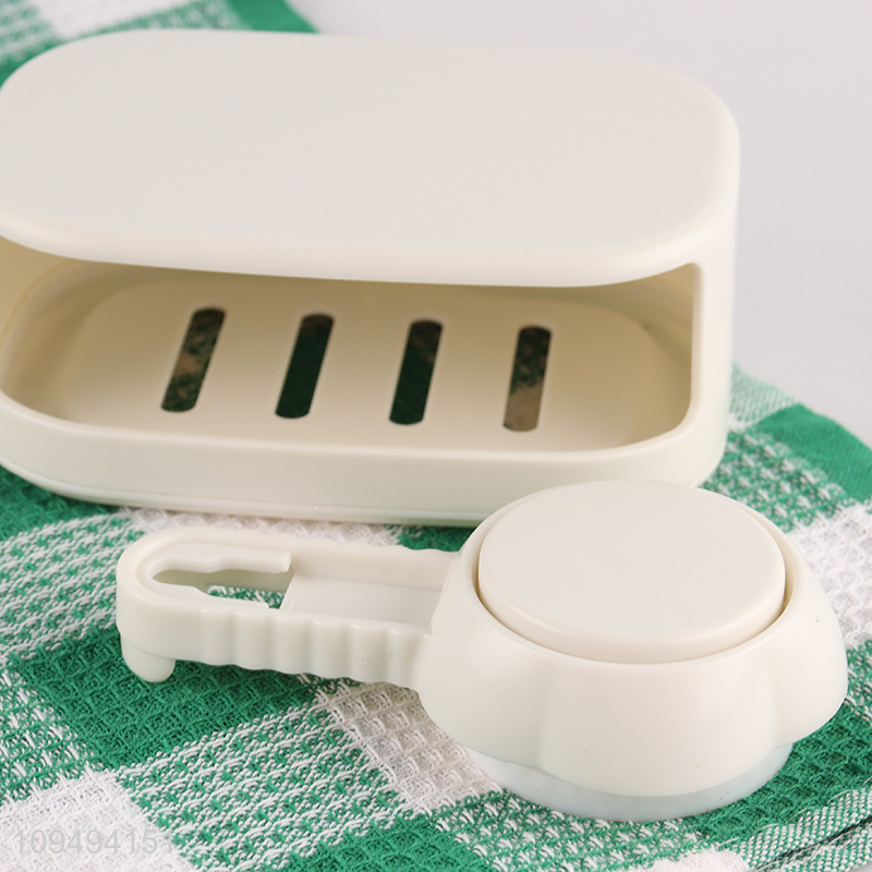 New arrival double layer suction soap holder