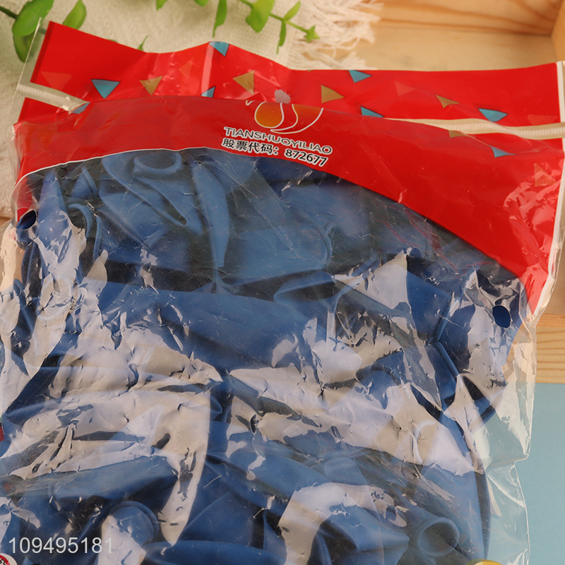 Top products blue 100pcs latex balloon for sale