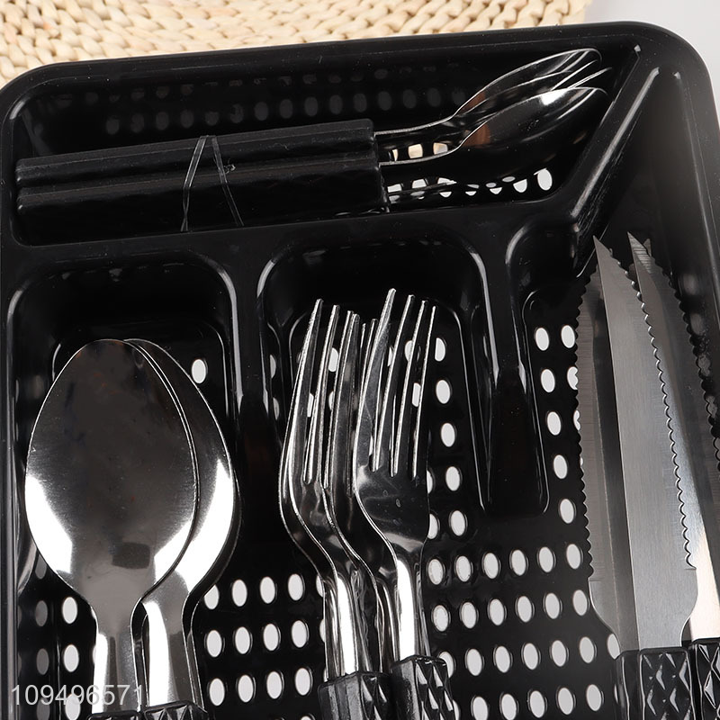 New style 16pcs reusable stainless steel cutlery set