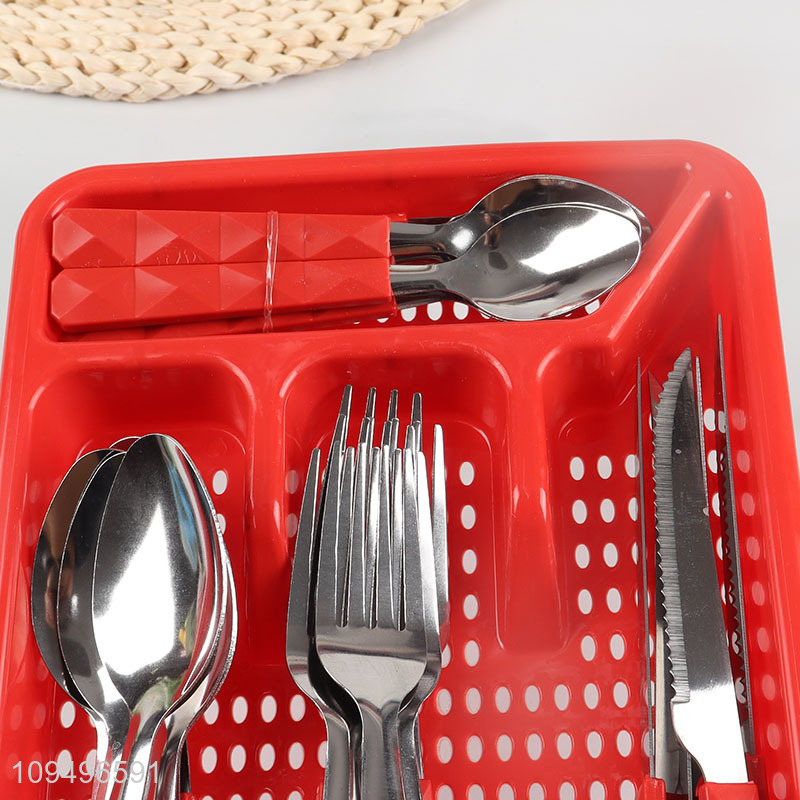 Top products 24pcs cutlery set table flatware set