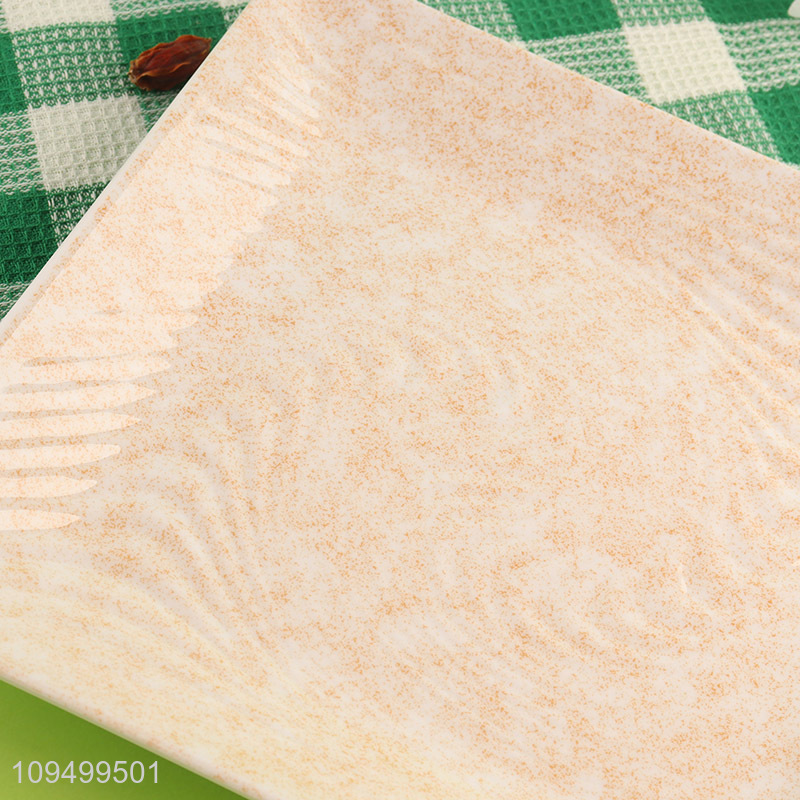 China products square melamine serving plate for tableware