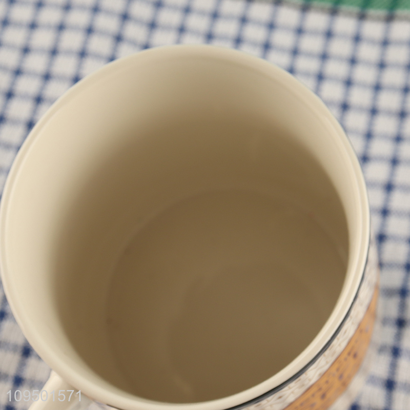 Popular products ceramic coffee cup with handle