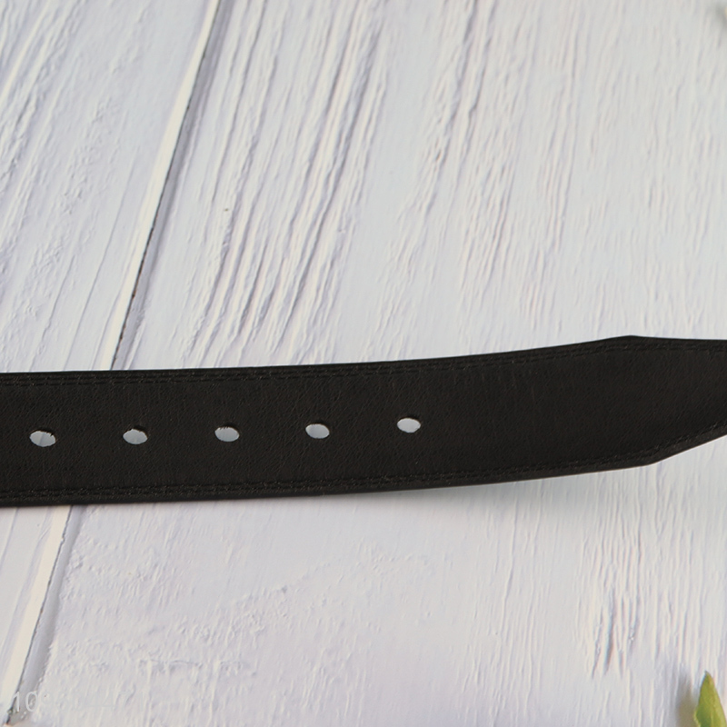 Online wholesale leather buckle belt waist belt for men