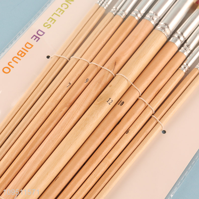 Top products 12pcs professional oil painting brushes