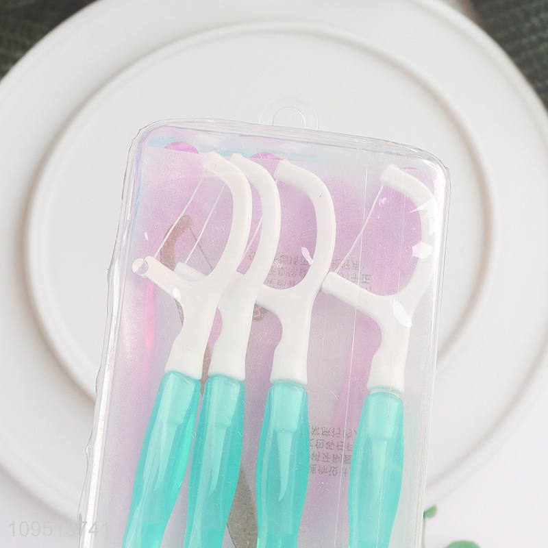 New arrival portable 2in1 toothbrush dental floss