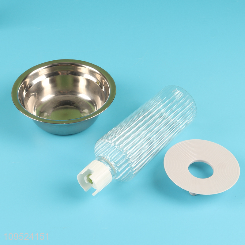 New style non-slip pet bowl pet drinking bottle