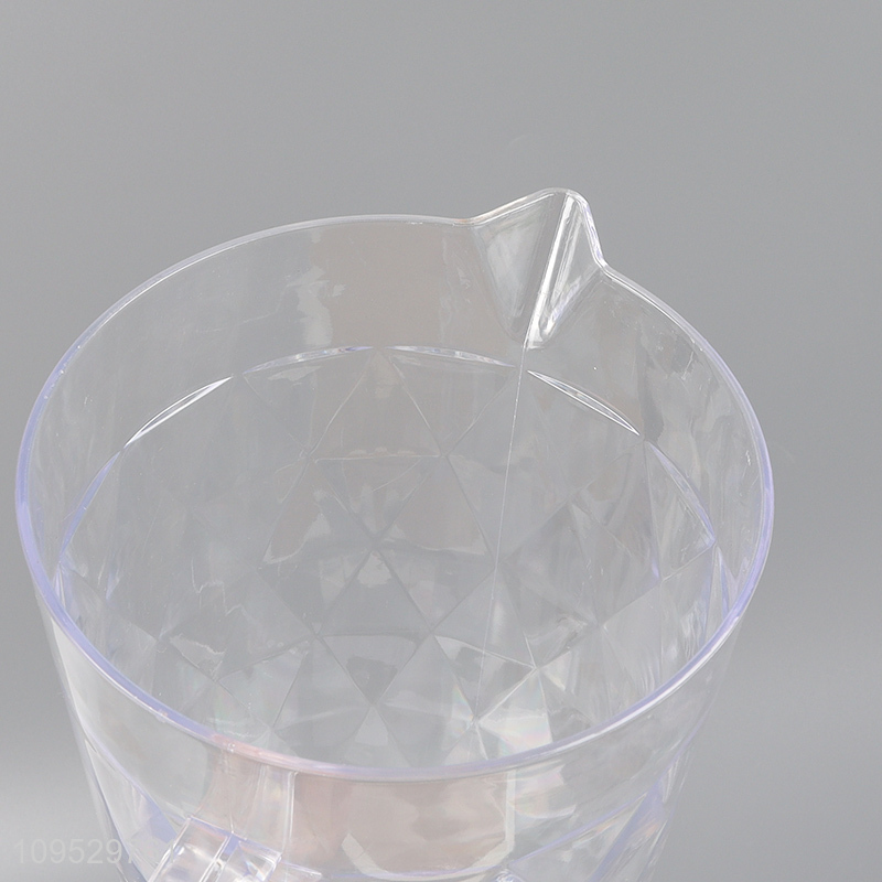 Good sale clear plastic cold water jug with cup