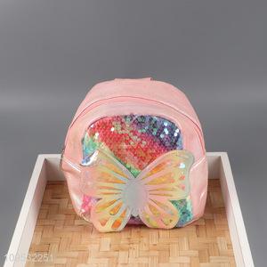Fashion Sequin Backpack Cute Butterfly School Bags