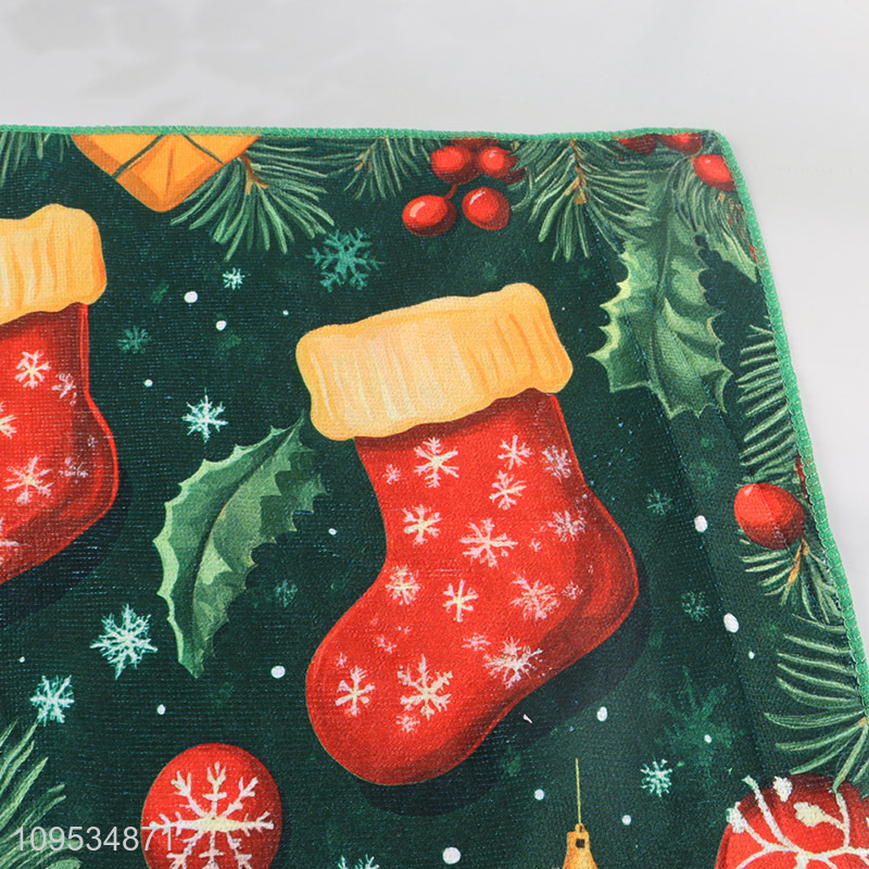 Latest products christmas series polyester towel for sale