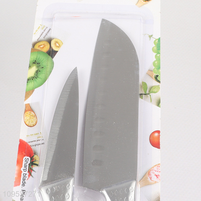 2 Pieces Chef Knife Fruit Paring Knife Combo Kit