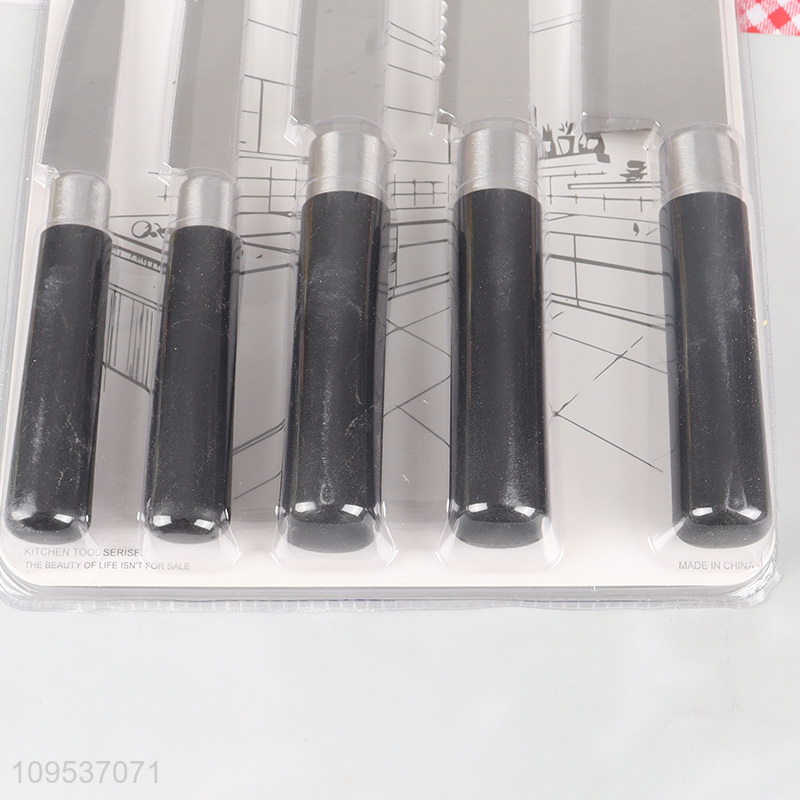 Hot Sale 6 In 1 Kitchen Knife With Peeler Set