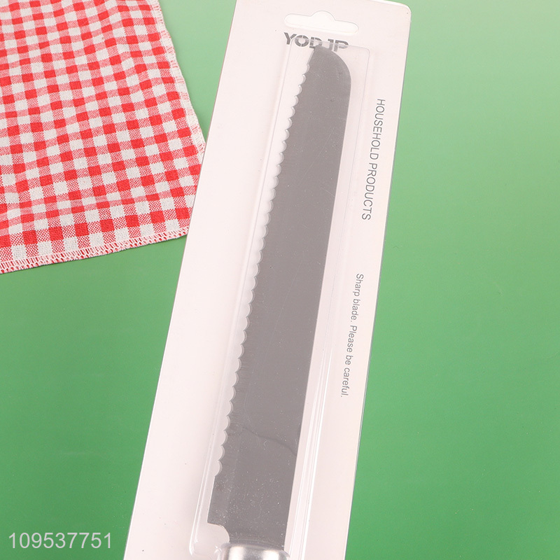 New Design Wooden Handle Bread Slicing Knife