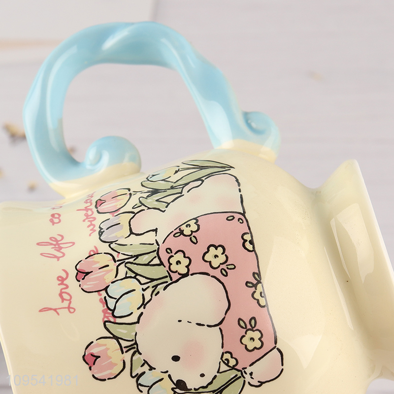 Best sale ceramic water cup drinking cup with handle